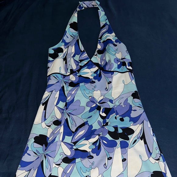 Robin Jordan Dresses & Skirts - Robin Jordan Blue and White Floral Midi Dress